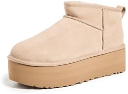 UGG Bota feminina clássica ultra mini plataforma moderna, Arena, 5